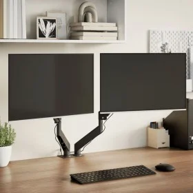 Brazo monitor doble pantalla 27" Max negro resorte de gas 20 kg by , Monitor and TV stands - Ref: Foro24-4012170, Price: 64,7...