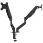 Doppelmonitorarm für 27-Zoll-Bildschirme, schwarz, mit Gasfeder für bis zu 20 kg. von , Monitor- und TV-Ständer - Ref: Foro24...