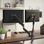 Brazo monitor doble pantalla 27" Max negro resorte de gas 20 kg by , Monitor and TV stands - Ref: Foro24-4012170, Price: 66,1...