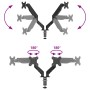 Doppelmonitorarm für 27-Zoll-Bildschirme, schwarz, mit Gasfeder für bis zu 20 kg. von , Monitor- und TV-Ständer - Ref: Foro24...
