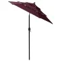 3-stufiger Sonnenschirm mit burgunderfarbenem Aluminiummast 2 m von vidaXL, Sonnenschirme - Ref: Foro24-313856, Preis: 62,69 ...