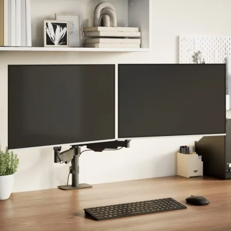 Brazo monitor doble pantalla 27" Max negro resorte de gas 20 kg by , Monitor and TV stands - Ref: Foro24-4012172, Price: 73,2...
