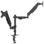 Brazo monitor doble pantalla 27" Max negro resorte de gas 20 kg by , Monitor and TV stands - Ref: Foro24-4012172, Price: 73,2...