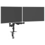 Doppelmonitorarm für 27-Zoll-Bildschirme, schwarz, mit Gasfeder für bis zu 20 kg. von , Monitor- und TV-Ständer - Ref: Foro24...