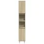 Set de muebles de baño 3 pzas madera contrachapada roble Sonoma de , Muebles de baño - Ref: Foro24-3307677, Precio: 186,44 €,...