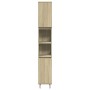 Set de muebles de baño 3 pzas madera contrachapada roble Sonoma de , Muebles de baño - Ref: Foro24-3307677, Precio: 183,33 €,...