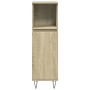 Set de muebles de baño 3 pzas madera contrachapada roble Sonoma de , Muebles de baño - Ref: Foro24-3307677, Precio: 183,33 €,...