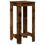 Mesa alta de bar madera ingeniería roble ahumado 51x50x103,5 cm by , Kitchen and dining tables - Ref: Foro24-854404, Price: 5...