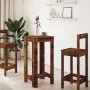 Mesa alta de bar madera ingeniería roble ahumado 51x50x103,5 cm by , Kitchen and dining tables - Ref: Foro24-854404, Price: 5...