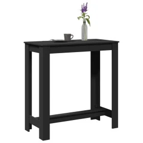 Hoher Barhockertisch aus schwarzem Ingenieurholz 102x50x103,5 cm. von , Küchen- und Esstische - Ref: Foro24-854410, Preis: 91...