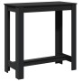 Mesa alta de bar madera ingeniería negra 102x50x103,5 cm by , Kitchen and dining tables - Ref: Foro24-854410, Price: 93,28 €,...