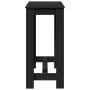 Mesa alta de bar madera ingeniería negra 102x50x103,5 cm by , Kitchen and dining tables - Ref: Foro24-854410, Price: 91,38 €,...