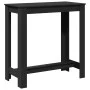 Mesa alta de bar madera ingeniería negra 102x50x103,5 cm by , Kitchen and dining tables - Ref: Foro24-854410, Price: 91,38 €,...