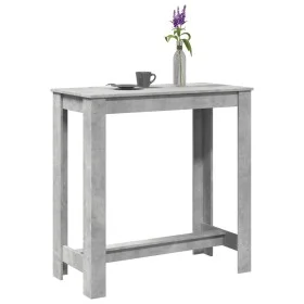 Mesa alta de bar madera ingeniería gris hormigón 102x50x103,5cm by , Kitchen and dining tables - Ref: Foro24-854412, Price: 7...