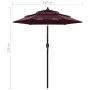 3-stufiger Sonnenschirm mit burgunderfarbenem Aluminiummast 2 m von vidaXL, Sonnenschirme - Ref: Foro24-313856, Preis: 62,69 ...