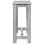 Mesa alta de bar madera ingeniería gris hormigón 102x50x103,5cm by , Kitchen and dining tables - Ref: Foro24-854412, Price: 7...