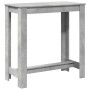 Mesa alta de bar madera ingeniería gris hormigón 102x50x103,5cm by , Kitchen and dining tables - Ref: Foro24-854412, Price: 7...