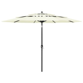 3-tier parasol with sand aluminum pole 3 m by vidaXL, Umbrellas - Ref: Foro24-313868, Price: 71,39 €, Discount: %