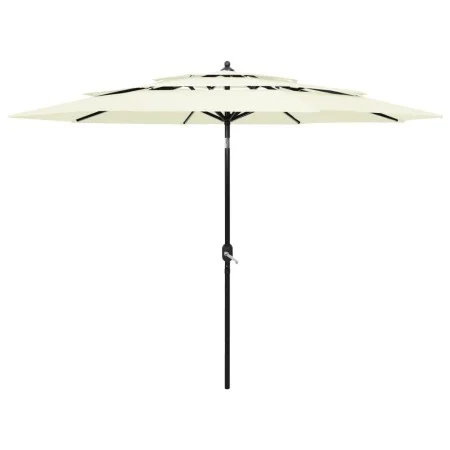 3-tier parasol with sand aluminum pole 3 m by vidaXL, Umbrellas - Ref: Foro24-313868, Price: 71,39 €, Discount: %