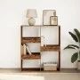 Estantería/divisor de espacios madera envejecida 100x33x115 cm by , Bookcases and shelves - Ref: Foro24-854515, Price: 53,22 ...