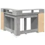 Escritorio con LED madera ingeniería gris hormigón 130x130x91cm von , Schreibtische - Ref: Foro24-3309450, Preis: 210,82 €, R...