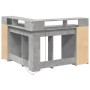 Escritorio con LED madera ingeniería gris hormigón 130x130x91cm von , Schreibtische - Ref: Foro24-3309450, Preis: 214,33 €, R...