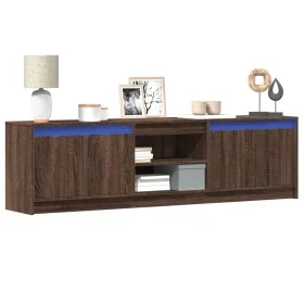LED-TV-Möbel aus braunem Eichenfurnierholz, 180x34x50 cm. von , TV-Möbel - Ref: Foro24-3307918, Preis: 149,06 €, Rabatt: %