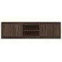 LED TV stand made of brown oak engineered wood, measuring 180x34x50 cm. by , TV Furniture - Ref: Foro24-3307918, Price: 149,0...