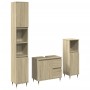 3-teiliges Badezimmermöbelset aus Eichenholz-Sonoma-Sperrholz. von , Badezimmermöbel - Ref: Foro24-3307676, Preis: 194,43 €, ...