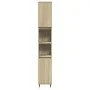 Set de muebles de baño 3 pzas madera contrachapada roble Sonoma de , Muebles de baño - Ref: Foro24-3307676, Precio: 191,42 €,...