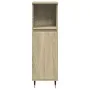 Set de muebles de baño 3 pzas madera contrachapada roble Sonoma de , Muebles de baño - Ref: Foro24-3307676, Precio: 191,42 €,...