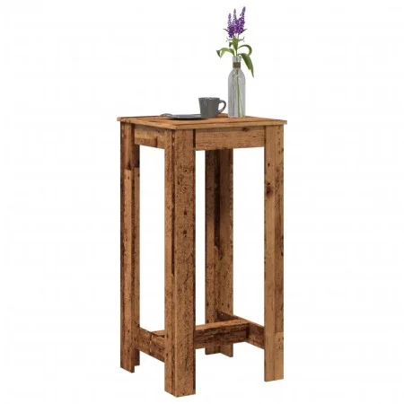 High bar table made of aged engineered wood 51x50x103.5 cm by , Kitchen and dining tables - Ref: Foro24-854407, Price: 67,46 ...