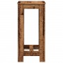 High bar table made of aged engineered wood 51x50x103.5 cm by , Kitchen and dining tables - Ref: Foro24-854407, Price: 64,77 ...