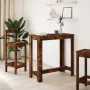 High bar table made of smoked oak engineered wood, measuring 102x50x103.5cm. by , Kitchen and dining tables - Ref: Foro24-854...