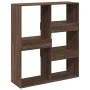 Estantería/divisor de espacios marrón roble 100x33x115 cm de , Librerías y estanterías - Ref: Foro24-854514, Precio: 55,02 €,...