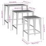 Stackable garden tables, 3 units, black synthetic rattan by , Garden tables - Ref: Foro24-3324829, Price: 69,20 €, Discount: %
