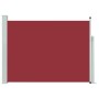Toldo lateral retráctil de jardín rojo 120x500 cm de , Sombrillas - Ref: Foro24-48391, Precio: 100,68 €, Descuento: %