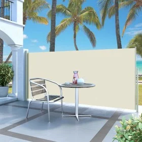 Retractable side awning 120x300 cm cream by , Umbrellas - Ref: Foro24-45360, Price: 80,49 €, Discount: %