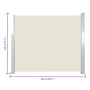 Retractable side awning 120x300 cm cream by , Umbrellas - Ref: Foro24-45360, Price: 82,34 €, Discount: %