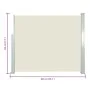 Retractable side awning 120x300 cm cream by , Umbrellas - Ref: Foro24-45360, Price: 80,49 €, Discount: %