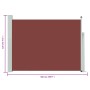 Seitlicher ausziehbarer Gartenmarkise in Braun 120x500 cm. von , Sonnenschirme - Ref: Foro24-48393, Preis: 83,71 €, Rabatt: %