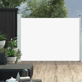 Retractable cream-colored garden side awning 120x500 cm by , Umbrellas - Ref: Foro24-48389, Price: 87,30 €, Discount: %