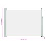 Retractable cream-colored garden side awning 120x500 cm by , Umbrellas - Ref: Foro24-48389, Price: 87,30 €, Discount: %