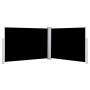 Toldo lateral retráctil negro 120x1000 cm de , Sombrillas - Ref: Foro24-48478, Precio: 70,13 €, Descuento: %