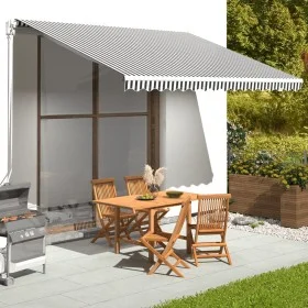 Spare fabric for anthracite gray and white 4x3 m awning by vidaXL, Awnings - Ref: Foro24-311987, Price: 59,36 €, Discount: %