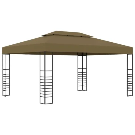 Taupe gray gazebo 3x4 m 180 g/m² by , Tents and gazebos - Ref: Foro24-312229, Price: 247,63 €, Discount: %