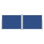 Retractable blue side awning 120x1000 cm by , Umbrellas - Ref: Foro24-48482, Price: 95,07 €, Discount: %