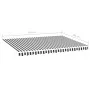 Ersatztuch für anthrazitgraue und weiße Markise 4x3 m von vidaXL, Markisen - Ref: Foro24-311987, Preis: 63,43 €, Rabatt: %
