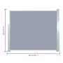 Retractable side awning 120x300 cm gray by , Umbrellas - Ref: Foro24-45363, Price: 66,86 €, Discount: %
