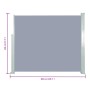 Toldo lateral retráctil 120x300 cm gris de , Sombrillas - Ref: Foro24-45363, Precio: 68,11 €, Descuento: %
